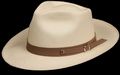 Tan 1 inch Plane  Leather hat band