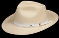 White 1 inch Leather hat band