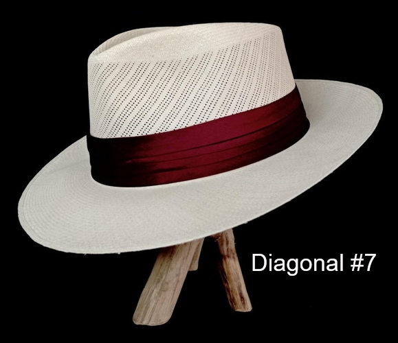 Vented style Panama hat example 7