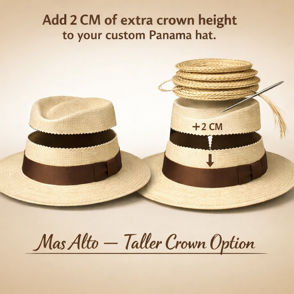 2 CM - Mas Alto- Higher Crown Request - Special Addition to order